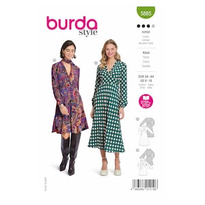 Burda Style Schnittmuster Nr. 5885 - Kleid - feminin - glockig ausgestellt