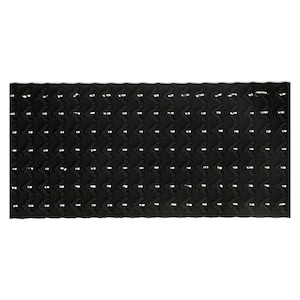 Elastic band, rubber band, decorative ribbon, sold by the meter, 60 mm, black, silver