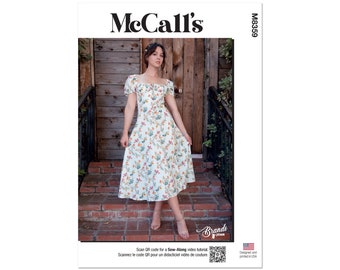 McCalls sewing pattern M8359 - playful, romantic summer dress