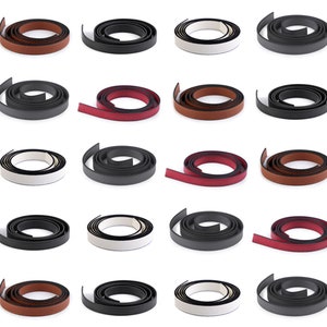 Bag handles 2 pieces - blank - stitched - 15 mm - different colors