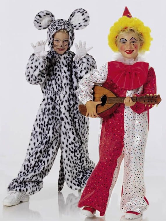 Patron BURDA Costume Carnaval Lutins Et Petit Diable - Tailles 4 à 12 Ans - Neuf