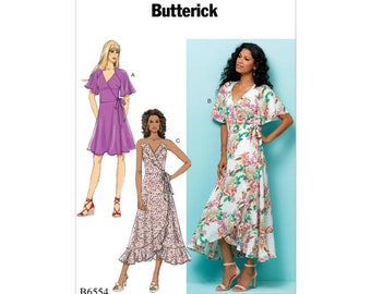 Motif Butterick - B6554 - Robe d’été, robe enveloppante