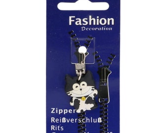 Zipper pendant - Children's motif - Cat