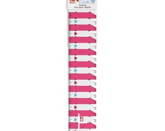 Prym Love, Handmaß, Lineal, 21 cm Skala, pink