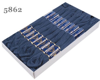 Nitarna embroidery thread - Mouline - 8 m - 6 thread, Federal Blue