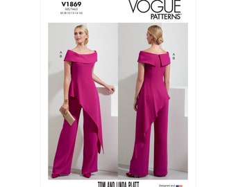 Vogue Schnittmuster V1869 - Hose mit ausgefallenem Oberteil