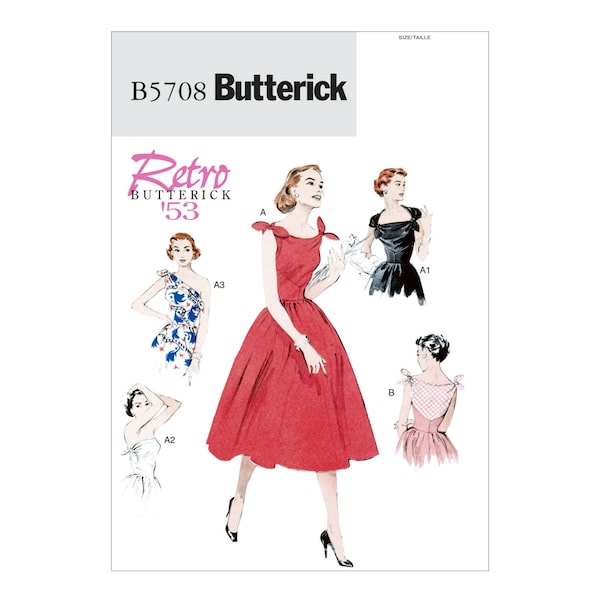 Butterick Schnittmuster - Retro - B5708 - Kleid der 50er Jahre