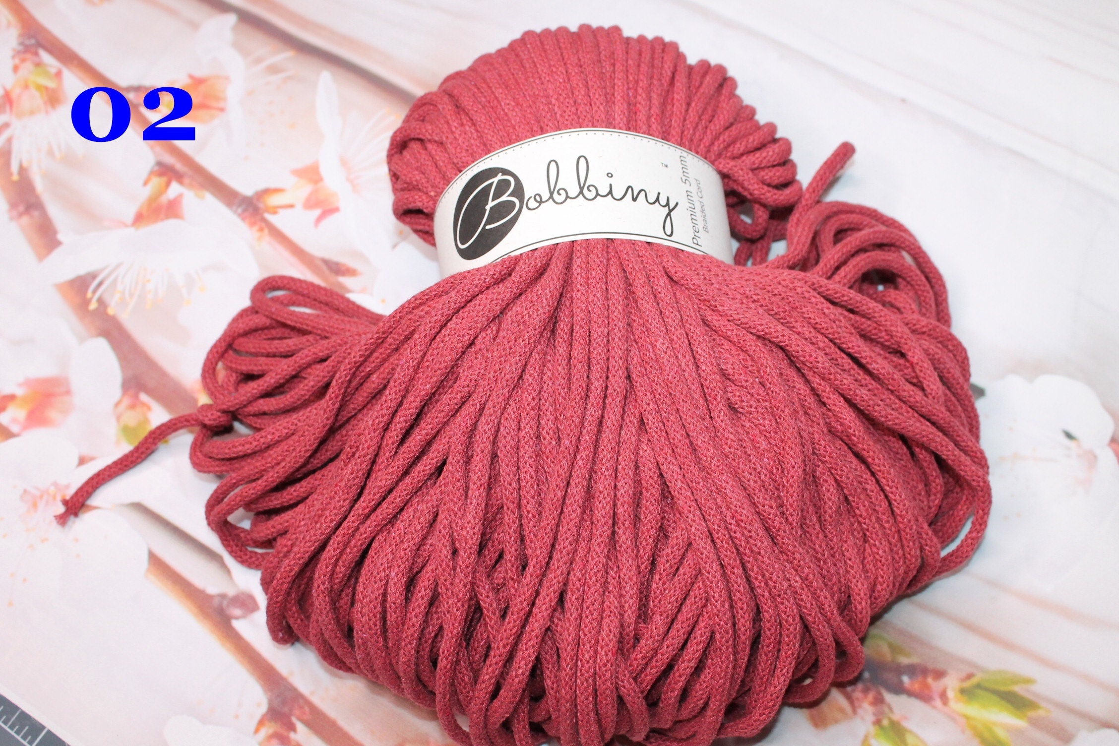 Bobbiny, Premium Cord 5 Mm, Cotton Cord Cord Crochet Yarn Knitting