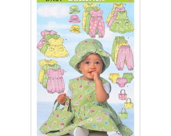 Butterick Schnittmuster - Baby Fashion - B5624 - Kombination - Kleid, Höschen, Hut..