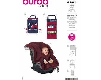 Burda Kids Schnittmuster Nr. 9233 - Accessoires - Baby Auto Set