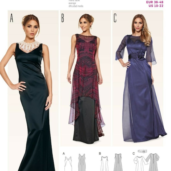 Burda Style Schnittmuster - Kleid - Abendkleid & Überkleid - Nr. 6866