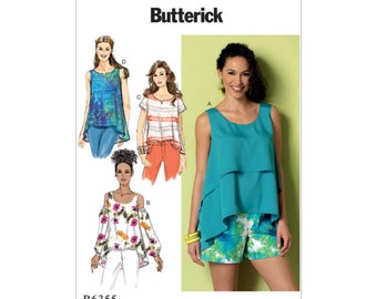 Butterick Pattern - B6355 - Summer Blouse, Summer Shirt