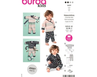 Burda Kids Schnittmuster Nr. 9257 - Babyausstattung - Hose - Jacke - Schuhe