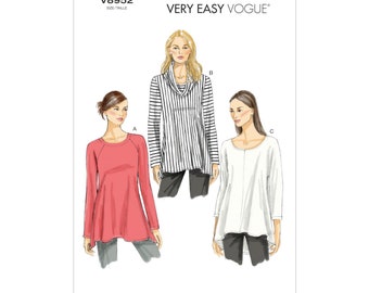 Vogue sewing pattern V8952 - shirt - blouse - rounded hem
