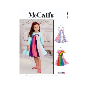 McCalls Schnittmuster M8267 - süßes Kleid mit Motiv  - weit ausgestellt