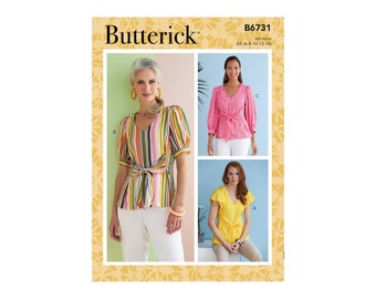 Butterick Schnittmuster - B6731 - Sommerbluse, Shirt mit Puffärmel