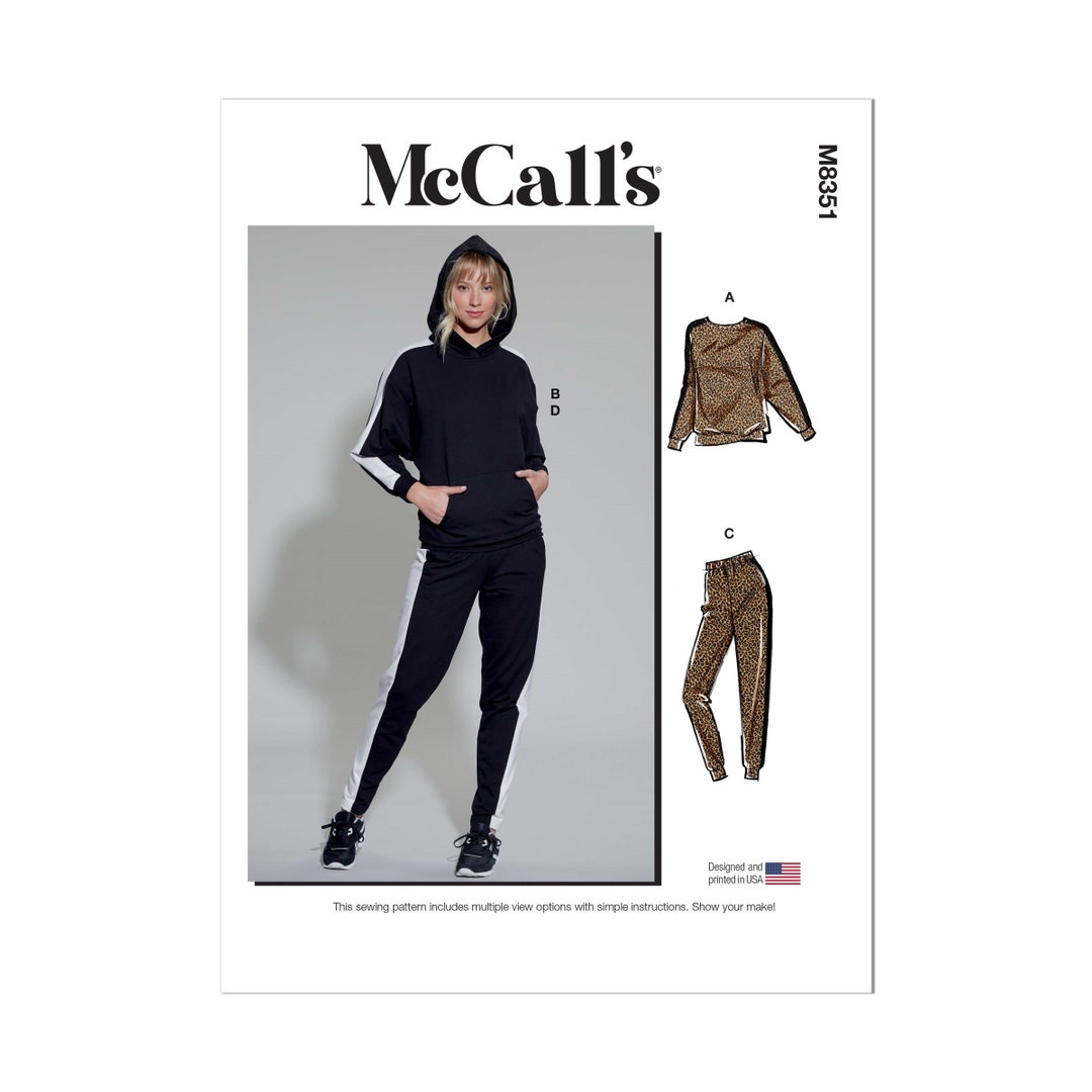 Traccksuit Pattern Mccalls Sewing Pattern M8351 Tracksuit, Sport Dress - Etsy