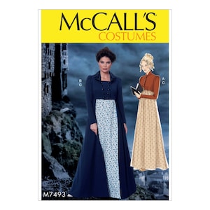McCalls sewing pattern M7493 - historical costume - dress - short jacket