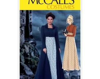 McCall's sewing pattern M7493 - historical costume - dress - short jacket