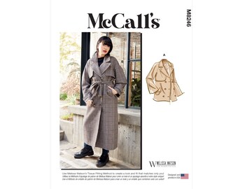 McCalls Schnittmuster M8246 - Mantel - Trenchcoat - Jacke