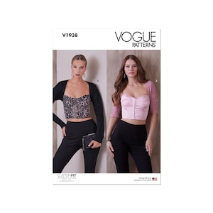 Vogue Sewing Pattern - V1938 - Top, Corset with Sleeves