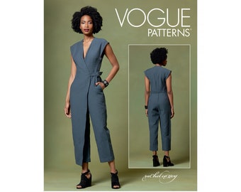 Vogue sewing pattern V1645 - Jumpsuit - sleeveless - wrap style
