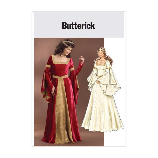 Butterick Schnittmuster - History - B4571 - Kleid, Mittelalter