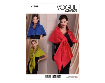 Vogue Schnittmuster V1991 - Umhang, Bolereo, Cape