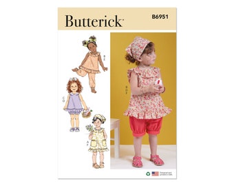 Butterick Sewing Pattern - B6951 - Baby Combination - Pants, Blouse or Dress