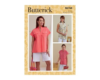 Butterick Schnittmuster - B6768 - schlichte  Sommerbluse