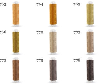 1 Spule - 100m - Polyester Nähgarn - TEX 14x2 - Unipoly 120 - Farben  763 - 778