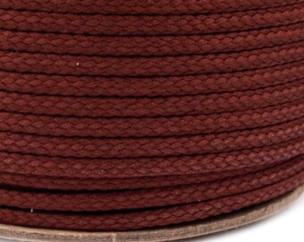 0.47EUR/ 1 m, 3 m polyester cord, 4 mm, bordeaux 3338