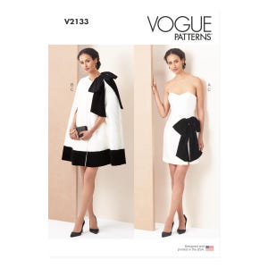 Vogue Symönster V2133 - Extravagant Aftonoutfit - Dam