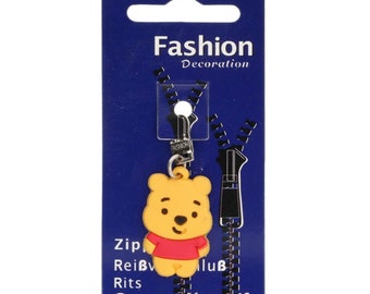 Zipper pendant - Children's motif - Winnie - Bear