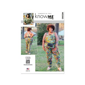 Peut inclure: Un patron de couture pour une salopette à fleurs. Le patron s'appelle "Know Me" par Mami G et est conçu et imprimé aux États-Unis. Le patron comprend un code QR pour accéder à un tutoriel vidéo de couture.