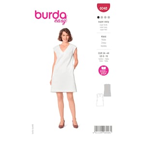 Burda Style Schnittmuster Nr. 6048 Shiftkleid mit V-Ausschnitt Bild 1