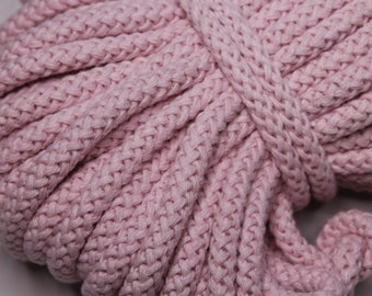 1.20EUR/meter - 3 m cotton cord 8 mm - pink