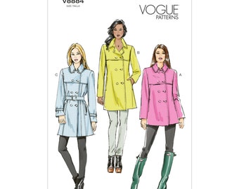 Vogue Pattern V8884 - Jacket - Short Coat - Double Row