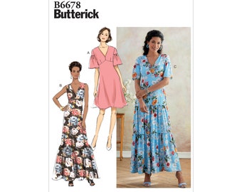 Butterick pattern - B6678 - Summer dress with step skirt