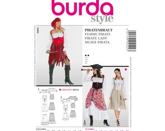 Burda Style sewing pattern - costume - Pratenbraut - skirt, blouse, vest - No.2422