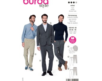 Burda Style sewing pattern no. 5955 - combination - suit - jacket - pull-on trousers