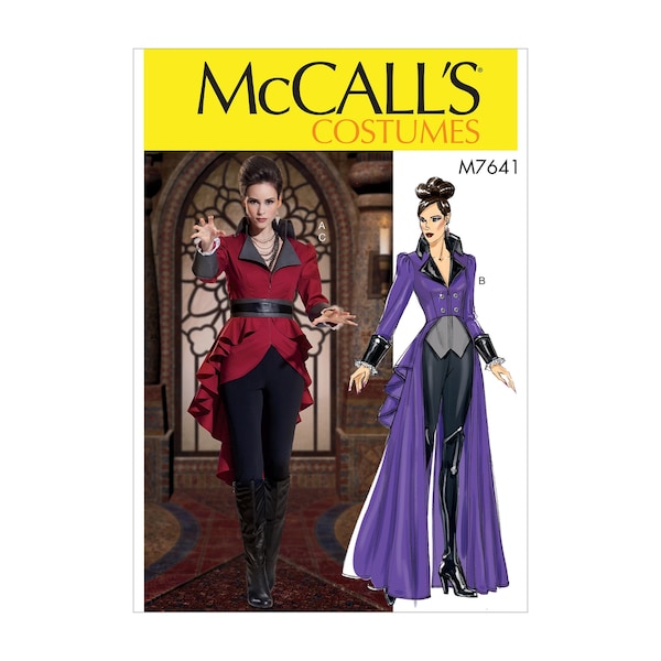 McCalls sewing pattern M7641 - Jacket - Coat - Cosplay - Larp - Steampunk