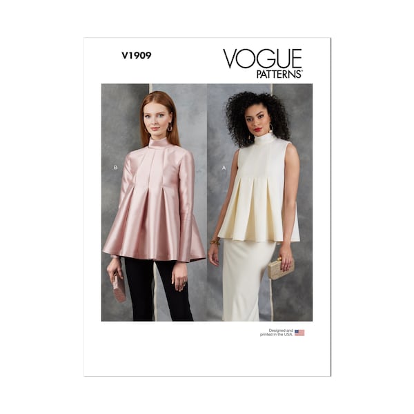 Vogue Schnittmuster V1909 - Bluse mit üppiger Weite
