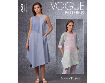 Vogue Pattern V1694 - Blouse or Dress - Pattern Mix