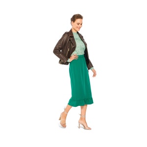 Burda Style Pattern No. 6073 Rok 3 lengtes Rubberen tailleband, smalle vorm afbeelding 7