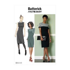 Butterick sewing pattern - B6410 - simple, understated dress
