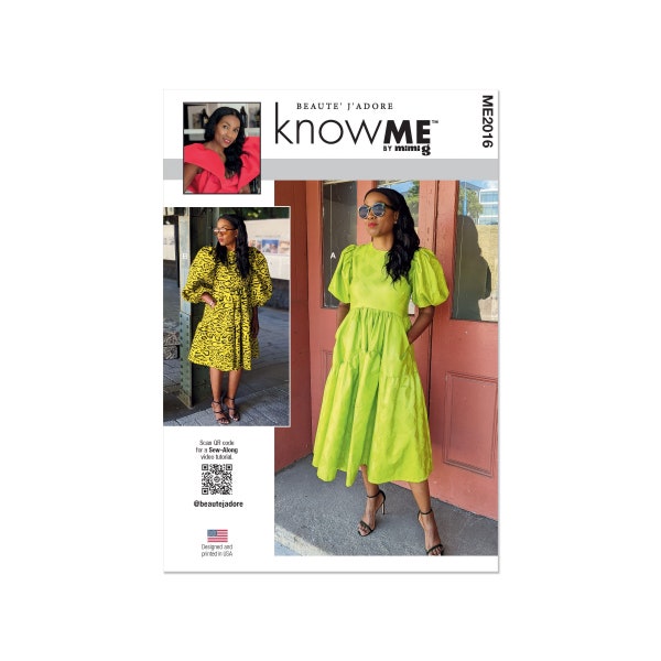 knowME sewing pattern - ME2016 - dress with flounce