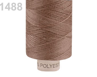 Polyester, sewing thread, 500 meters - roe deer brown, 1488