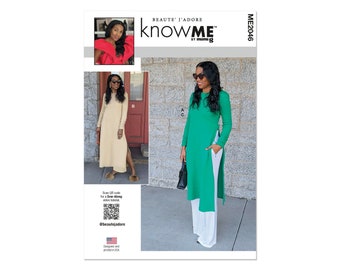 knowME Schnittmuster - ME2046 - Kleid, Tunika, und Damenhose