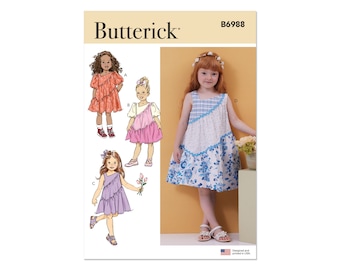 Butterick Schnittmuster - B6988 - Kinderkleid, Sommerkleid